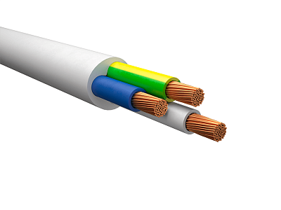 Кабель ПВС 5x1,5 (4x1,5 + 1x1,5)